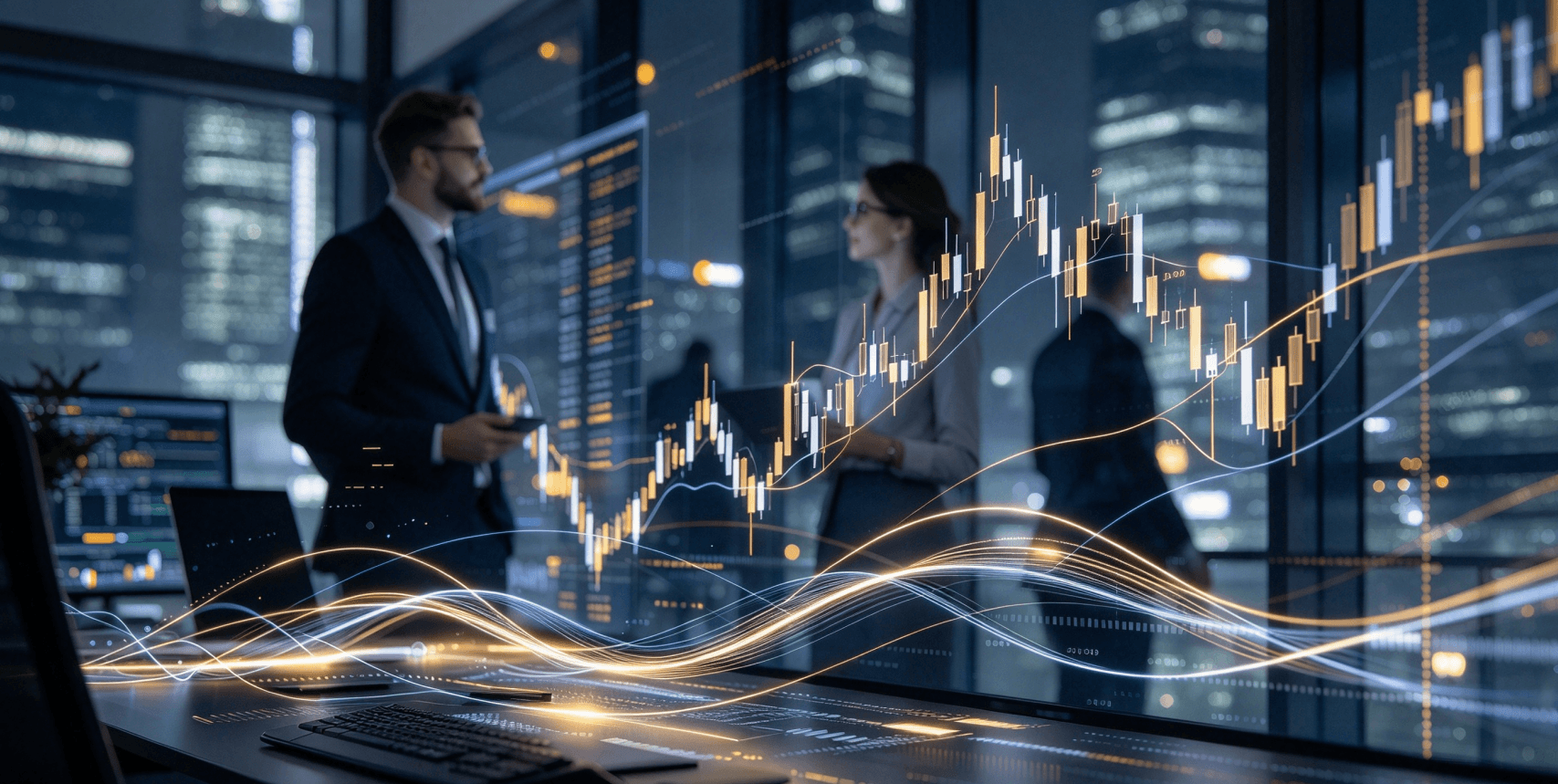 Konzentrierte Analyse von Charts und Finanzdaten